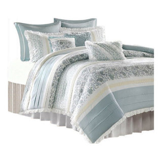 Shop Dawn Shabby Chic 9 Piece Cotton Percale Comforter Set Yellow