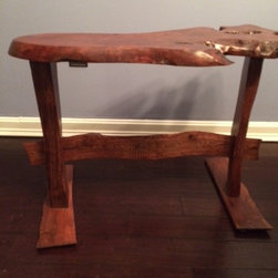 Live Edge Redwood Accent Table - Products