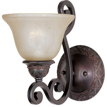 Symphony 1-Light Wall Sconce, Oil Rubbed Bronze, Screen Amber