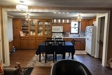 Open concept kitchen and living room