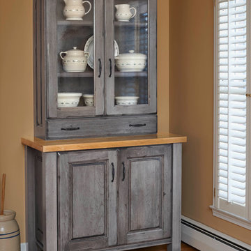 Distressed Transitional White and Grey