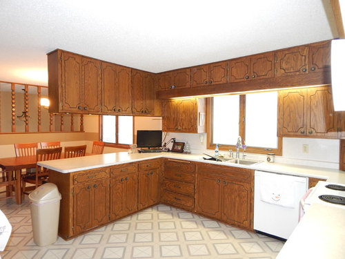 Need Ideas For 1970 S Oak Kitchen Cabinet Update