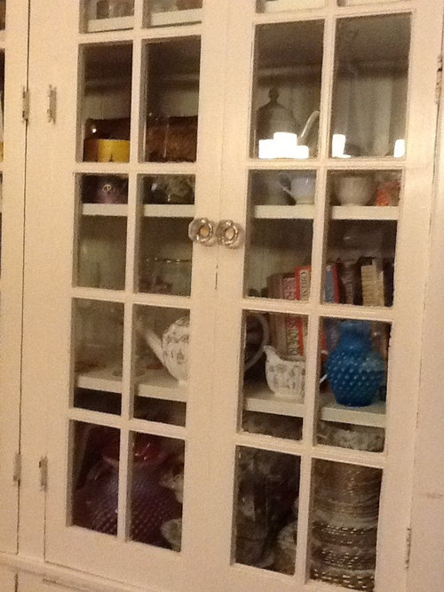 What to do with beautiful builtin china in dining room?