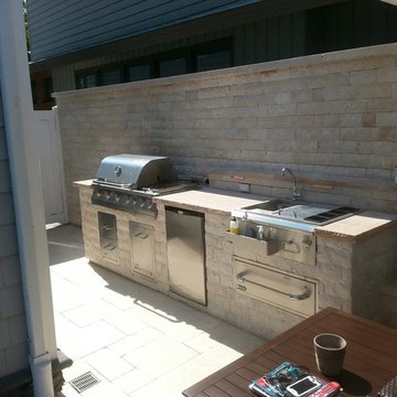 Fiberglass Pool Removal, Instal New gunite mirror edge pool