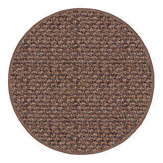 Nugget Indoor/Outdoor Carpet, Soft Textured Loop Rugs, Round 5 ...