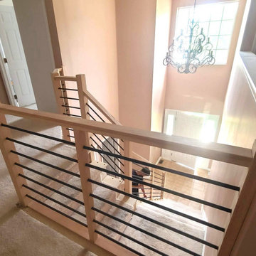 Horizontal Black Metal Bars