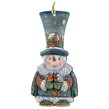 Frosty Carolers Scenic, Decorative Ornament