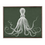 Polo Green Background, White Octopus
