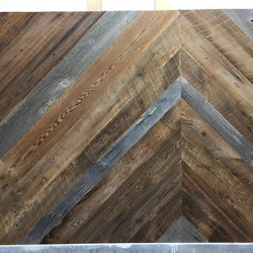 reclaimed wood headboard