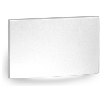 LED Horizontal Scoop Step and Wall Light, White