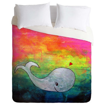 Deny Designs Sophia Buddenhagen I Whale Always Remember You Duvet Cover - Lightw