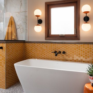 Colorful Mid Century Bathroom Suite