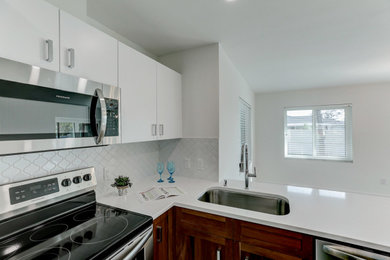 Inspiration for a contemporary kitchen remodel in Tampa
