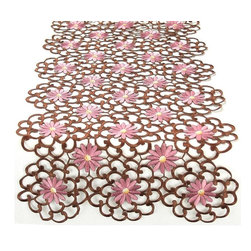 Xia Home Fashions - Daisy Splendor Table Runner - Table Runners