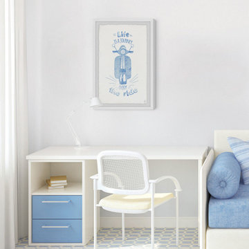 "Life Is a Journey, Enjoy the Ride" Framed Painting Print