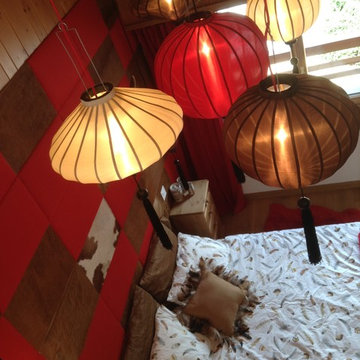 Alpine and Asian bedroom