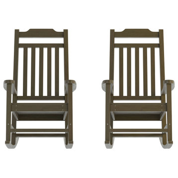 Mahogany Rocking Chairs, Set of 2