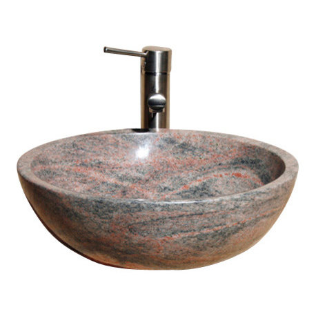 V-VR166 Mojave Red Polished Vessel Sink