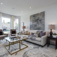 Mauve Grey Gold Livingroom