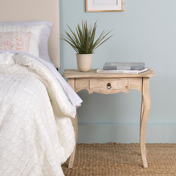 East At Main's Benton Brown Rubberwood Rectangle Accent Table