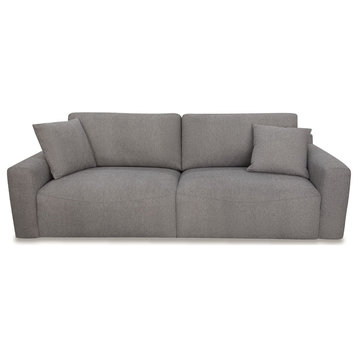 Divani Casa Gloria Modern Grey Fabric Sofa