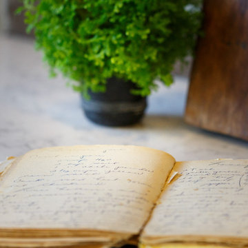 This old recipe books is a family heirloom given to Ashley by her Grandmother.