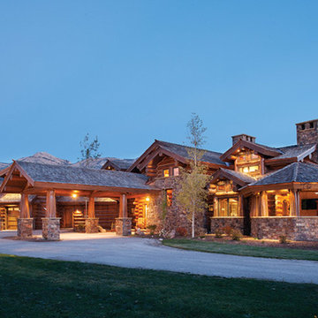 Handcrafted Log Home: The Jackson Hole Residence - Entryway