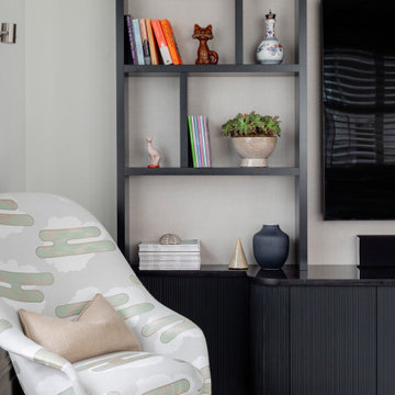 Bespoke modern media unit for prime Surrey home