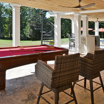 Exterior Remodel Turns Home Backyard into Gorgeous Retreat in Great Falls, Va