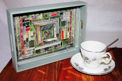 Handcrafted Glass Mosaic Serving Tray