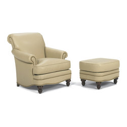 Leather Club Chairs and Ottomans - Products