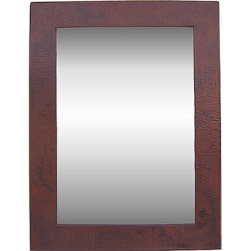 Medium Hammered Copper Mirror