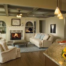 Living room kitchen space