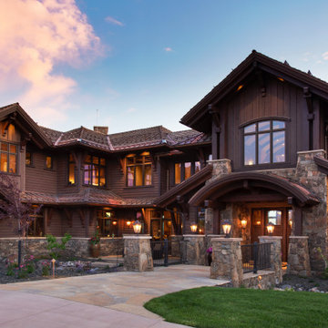 Rustic Elegance in Wolf Creek Ranch, Utah by Cameo Homes Inc.