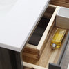 Formosa Floor Standing Open Bottom Double Sink Bathroom Cabinet With Top, 60"