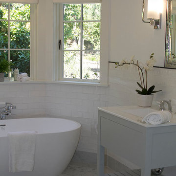 Transitional Cottage Addition and Remodel, Pool and landscape Palo Alto