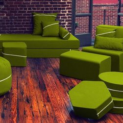 Jaxx Cyclorama Pouf - Floor Pillows And Poufs
