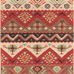 Livabliss - Valeria colored Area Rug 6'x9' - Adding a unique flair to timeless tribal design, the flawless rugs found within the Valeria collection by Surya will create a truly tempting look for your space. Hand woven in 100% wool, each of these perfect pieces, with their inviting coloring and pristine patterns, will offer a sense of incomparable warmth from room to room within any home decor.