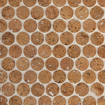 Habitus Cork Mosaic "Penny" Tile