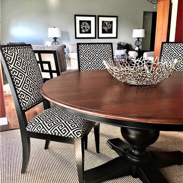 TRANSITIONAL LIVING ROOM & DINING ROOM