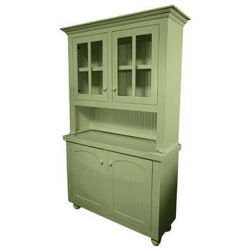 Eagle Furniture, 52" Modern Country Hutch and Buffet, Summer Sage, With Hutch