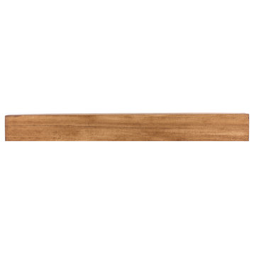 Modern Farmhouse Fireplace Mantels, Aged Oak, 48" L X 5.5" H X 6.25" D