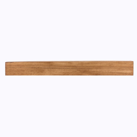 Modern Farmhouse Fireplace Mantels, Aged Oak, 48" L X 5.5" H X 6.25" D