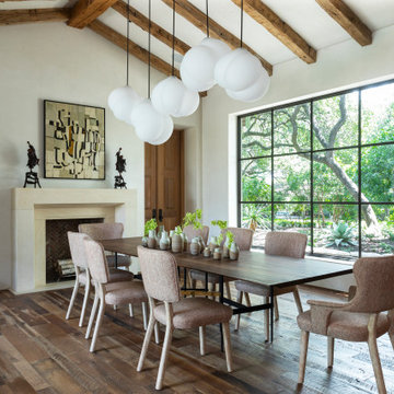 West Austin Dining with Jeremy Maxwell Wintrebert Cloud Chandelier