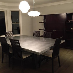 Modern Zinc Dining Table - Products