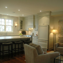 open concept kitchen/living