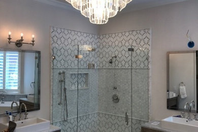 Transitional bathroom photo in Dallas