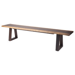 Industrial Dining Benches by Nuevo