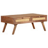 vidaXL Coffee Table End Table Side Table Bohemian Solid Wood Mango 39.4 Inch