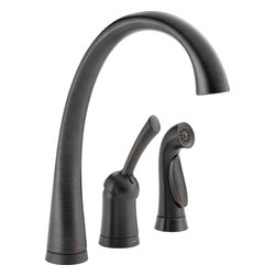 Delta Pilar&reg; Single Handle Kitchen Faucet with Touch2O&reg; Technology and Spray - Kitchen Faucets